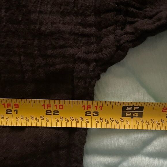 Honest Cotton Black Waffle Weave Tunic size medium - Picture 4 of 5